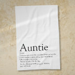 Linge De Cuisine Meilleure Tante, Tante Définition Amusante<br><div class="desc">Personnalisez votre tante ou votre tante préférée pour créer un cadeau unique. Une façon parfaite de lui montrer à quel point elle est extraordinaire chaque jour. Conçu par Thisisnotme©</div>