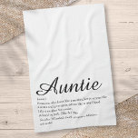 Linge De Cuisine Meilleure tante, Tante Définition Script chic<br><div class="desc">Personnalisez votre tante ou votre tante préférée pour créer un cadeau unique. Une façon parfaite de lui montrer à quel point elle est extraordinaire chaque jour. Conçu par Thisisnotme©</div>
