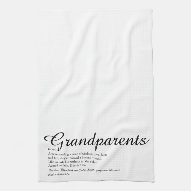 Linge De Cuisine Meilleurs Grands-Parents Définition Script (Vertical)