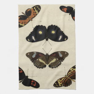 Linge De Cuisine Mélange coloré de papillon sur l'arrière - plan