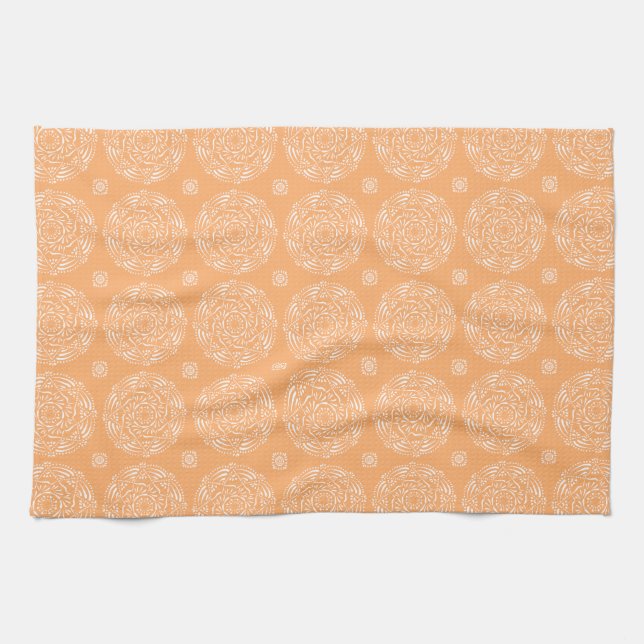 Linge De Cuisine Melon Mandala (Horizontal)