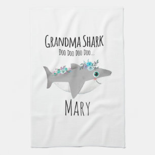Linge De Cuisine Mémé Requin personnalisée Doo Doo Doo