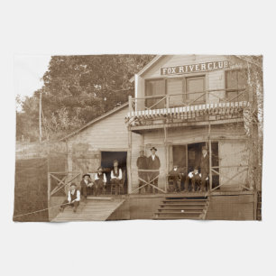 Linge De Cuisine Men Club Fox River Club 1880 Fishing Elgin