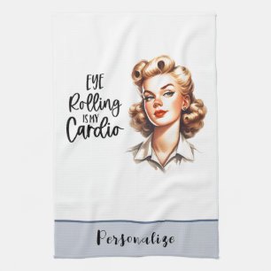 Linge De Cuisine Ménagère Glamour Rétro 50 Humour Drôle et Sarcasti