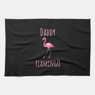 Linge De Cuisine Mens Flamant rose Cadeau Papa Flamant rose Été Ois