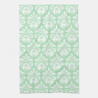 Linge De Cuisine Menthe verte et blanche