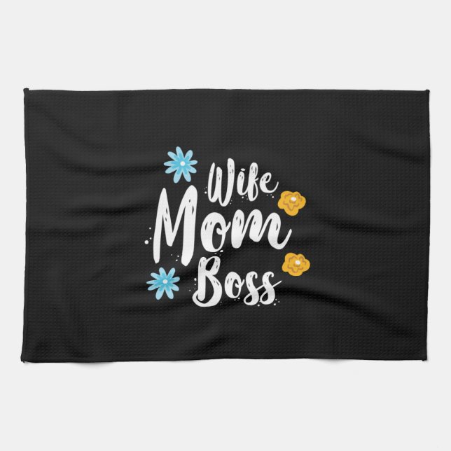 Linge De Cuisine Mère Cadeau Femme Maman Patron (Horizontal)