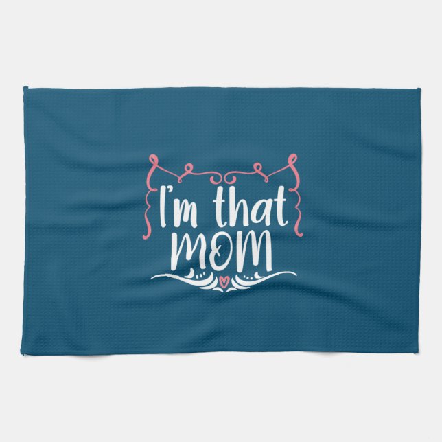 Linge De Cuisine Mère Cadeau Je Suis Cette Maman (Horizontal)