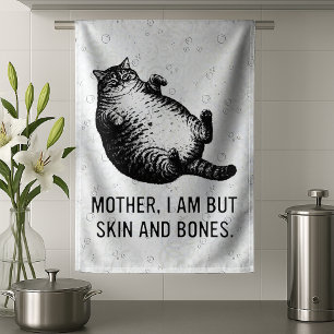 Linge De Cuisine Mère de chat, je ne suis que peau et os pour l'ama