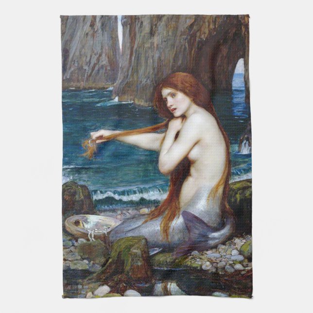 Linge De Cuisine Mermaid, John William Waterhouse (Vertical)
