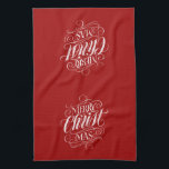 Linge De Cuisine Merry CHRISTmas Christian Chalkboard Calligraphie<br><div class="desc">Nous disons "Joyeux Noël" très souvent pendant la saison, mais parfois nous avons tendance à oublier d'où vient réellement cet accueil. Voici une pièce de main merveilleusement élégante, lettrée pour donner un petit coup de pouce en direction de Jésus. Art du calligraphe professionnel Ivan Angelic. Ce morceau de lettrage est...</div>