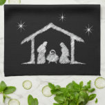 Linge De Cuisine Merry CHRISTmas Christian Chalkboard Nativité<br><div class="desc">Nous disons "Joyeux Noël" tout le temps, mais souvent oublier l'origine des mots. Cet art présente des lettrages originaux à la main qui, dans son design unique, raconte l'histoire de Noël, simplement et élégamment dans le look tendance de tableau noir. Montrez votre esprit CHRISTmas à votre famille et à vos...</div>