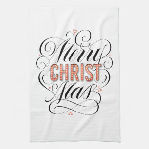 Linge De Cuisine Merry CHRISTmas Christian Jésus Christ Calligraphi
