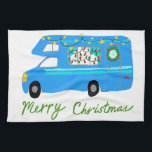 Linge De Cuisine MERRY CHRISTMAS Retro Camper Motorhome RV Xmas<br><div class="desc">Décorez votre cuisine avec cette serviette cool. Faites un grand cadeau de vacances,  d'anniversaire,  de chauffage ou d'anniversaire! Vous pouvez le customiser et ajouter du texte. Consultez ma boutique pour trouver beaucoup plus de couleurs et de motifs plus des trucs de cuisine assortis!</div>