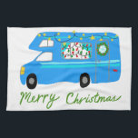 Linge De Cuisine MERRY CHRISTMAS Retro Camper Motorhome RV Xmas<br><div class="desc">Décorez votre cuisine avec cette serviette cool. Faites un grand cadeau de vacances,  d'anniversaire,  de chauffage ou d'anniversaire! Vous pouvez le customiser et ajouter du texte. Consultez ma boutique pour trouver beaucoup plus de couleurs et de motifs plus des trucs de cuisine assortis!</div>