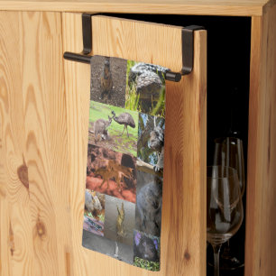 Linge De Cuisine Merveilles sauvages : un collage photographique au