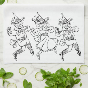 Linge De Cuisine Merveilleux Magicien d'Oz, Mignons Munchkins Danse