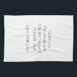 Linge De Cuisine Message de votre enfant Écriture manuscrite Cadeau<br><div class="desc">Prenez une photo de l'écriture et du téléchargement de votre enfant, faites un cadeau à leur professeur. Peut être entièrement customisé pour répondre à vos besoins. © Gorjo Designs. Fait pour vous via la plateforme Zazzle. // Besoin d'aide pour customiser votre design ? Vous avez d'autres idées ? N'hésitez pas...</div>