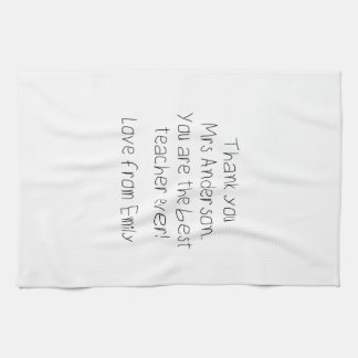 Linge De Cuisine Message de votre enfant Écriture manuscrite Cadeau