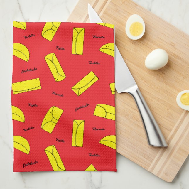 Linge De Cuisine Mexican Cuisine Tortilla Burrito Fajita Enchilada (Quart Plié)