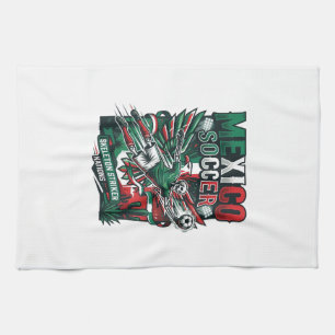 Linge De Cuisine Mexico Football Squelette Attaquant Nations Premiu