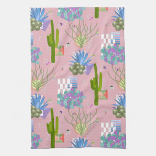 Linge De Cuisine Mi siècle Moderne Désert Paysage l N'importe quell