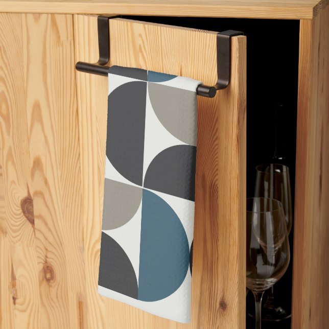 Linge De Cuisine Mi-siècle moderne gris gris gris gris gris gris (Pliage en tiers)