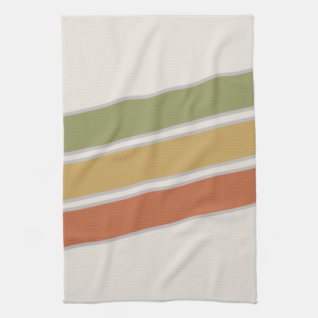 Linge De Cuisine Mi-Siècle Moderne Trois Grandes (Vertical)