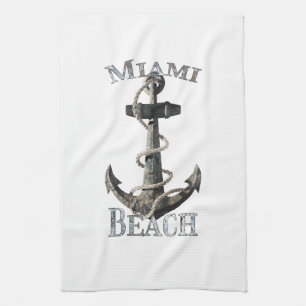 Linge De Cuisine Miami Beach Floride Vacances Ancre nautique Saili
