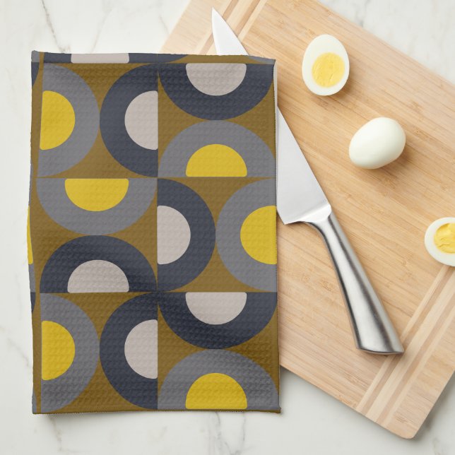 Linge De Cuisine Mid-Century Modern Bronze Mustard Thunder      (Quart Plié)