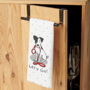 Linge De Cuisine Mignon, allons-y ! Jack Russell Terrier (tricolore