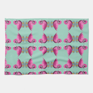 Linge De Cuisine Mignon Canard Rose Kawaii & Art pour Nurserie à Cœ