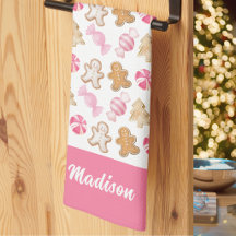 Mignon motif pain d'épice rose personnalisé pour l