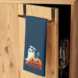 Linge De Cuisine Mignon, Nautique/côtier Halloween fantôme/citrouil