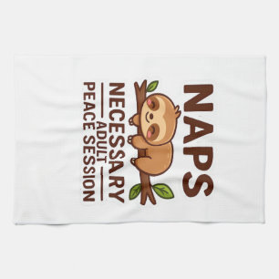 Linge De Cuisine Mignon paresseux fait la sieste � Session de paix
