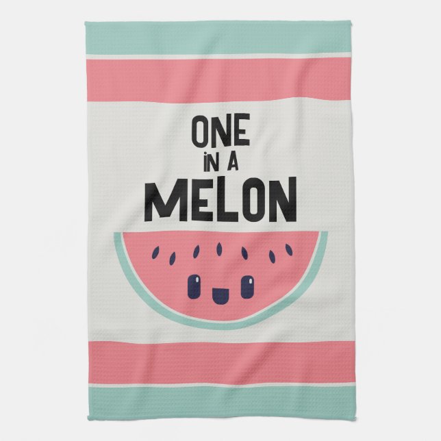 Linge De Cuisine Mignonne Dans Un Melon Watermelon (Vertical)