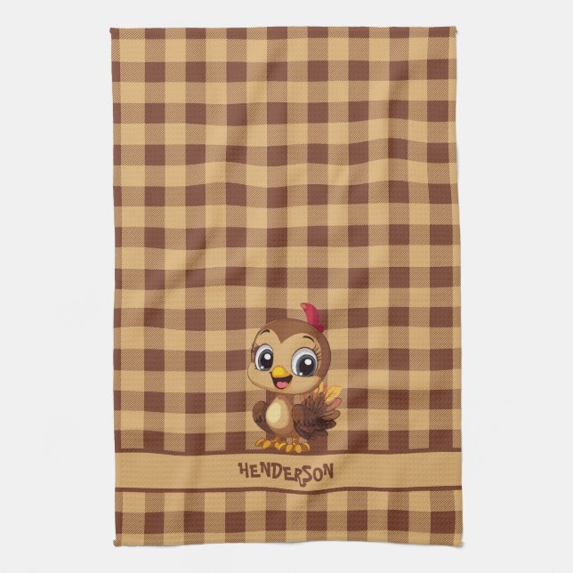 Linge De Cuisine Mignonne Thanksgiving Turquie (Vertical)