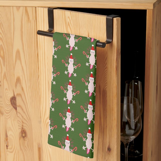 Linge De Cuisine Mignons Axolotl de Noël (Pliage en tiers)