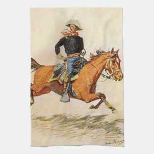 Linge De Cuisine Militaire Ancien, Un Officier de Cavalerie par Rem