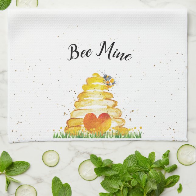 Linge De Cuisine Mine d'abeilles (Plié)