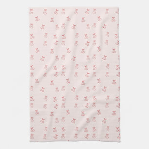 Linge De Cuisine Minimalisme de contour de cerise