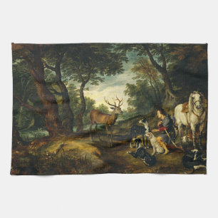 Linge De Cuisine Miracle de Saint Hubert par Pierre Paul Rubens