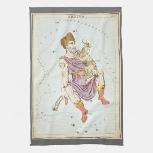 Linge De Cuisine Miroir d'Urania, Carte céleste d'astronomie vintag