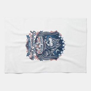 Linge De Cuisine Mission de nuit patriotique Loup patriote Inspiré 