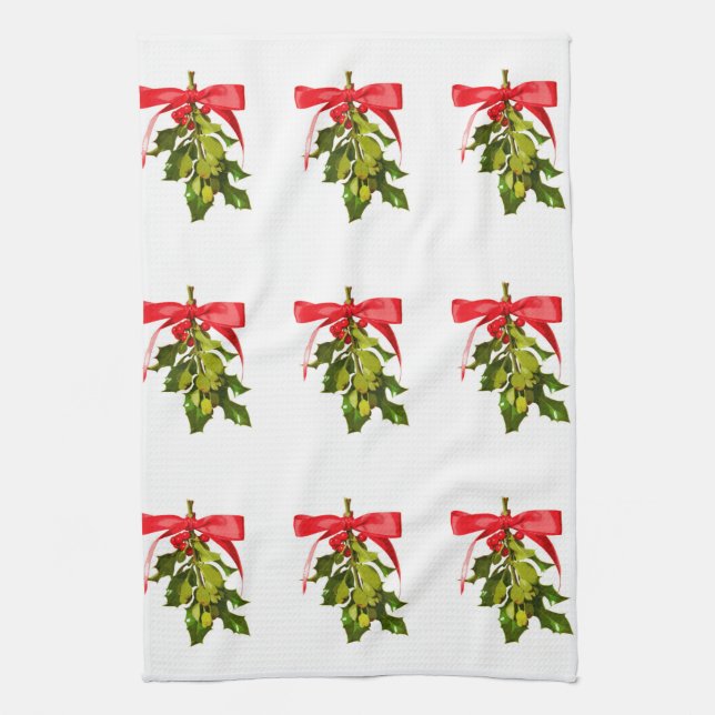 Linge De Cuisine mistletoe (Vertical)