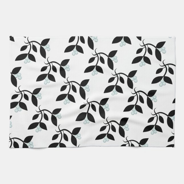 Linge De Cuisine Mistletoe blanc (Horizontal)