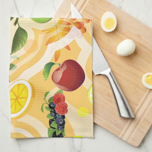 Linge De Cuisine Mixed Fruits 6 (Quart Plié)