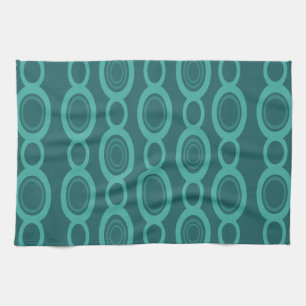 Linge De Cuisine Mmilieu du siècle - Chaîne moderne Liens Turquoise