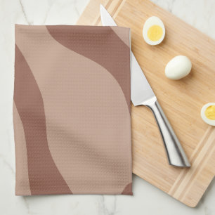 Linge De Cuisine Mocha Mousse Abstrait rétro 02