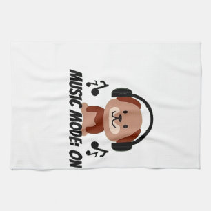 Linge De Cuisine Mode Musique activé � Vibes de dessin animé de chi